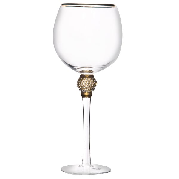 Registry Favs - Cellini Gold Rim Diamond Wine Glass